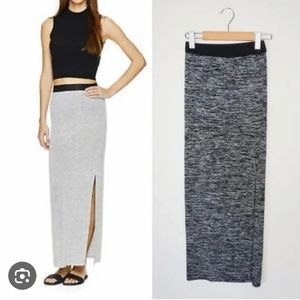 Aritzia Wilfred Free pencil maxi skirt side slit size xxs